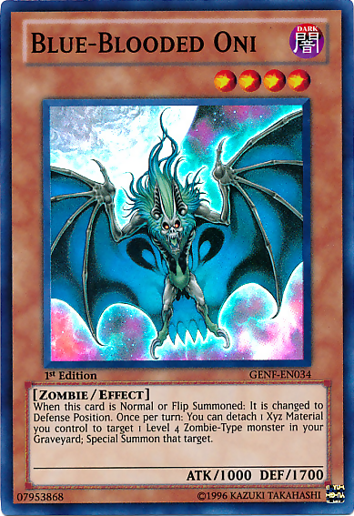 Blue-Blooded Oni [GENF-EN034] Super Rare | Odin's Place