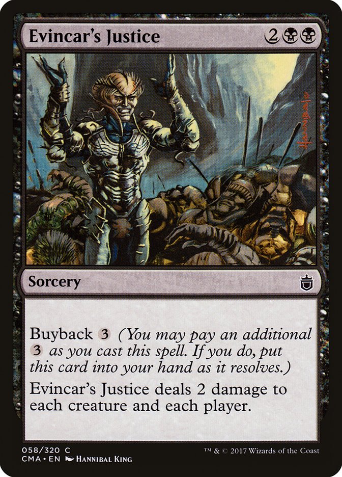 Evincar's Justice (58) [Commander Anthology] | Odin's Place