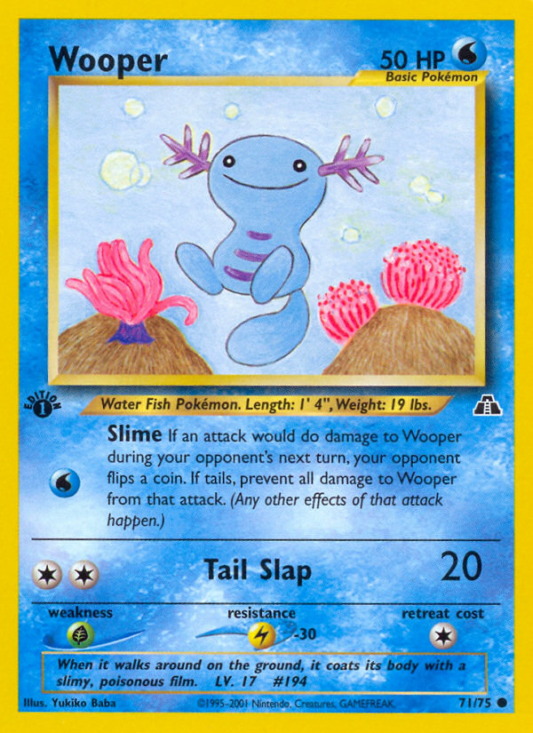Wooper (71/75) [Neo Discovery 1st Edition] | Odin's Place