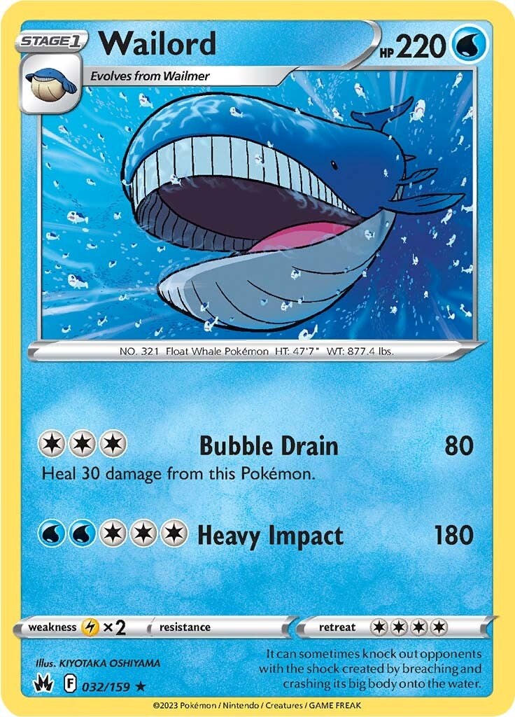 Wailord (032/159) [Sword & Shield: Crown Zenith] | Odin's Place