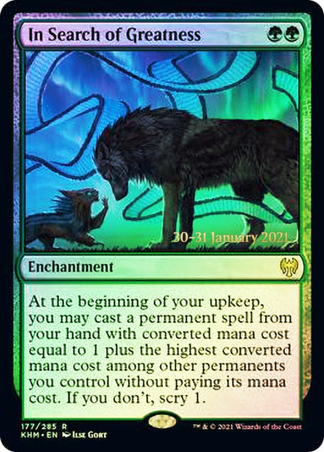In Search of Greatness [Kaldheim Prerelease Promos] | Odin's Place