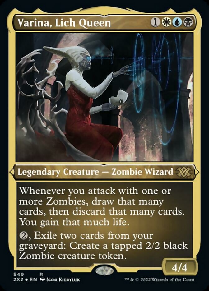 Varina, Lich Queen (Foil Etched) [Double Masters 2022] | Odin's Place