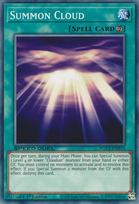 Summon Cloud [SGX3-ENH15] Common | Odin's Place