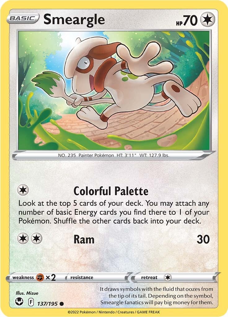 Smeargle (137/195) [Sword & Shield: Silver Tempest] | Odin's Place