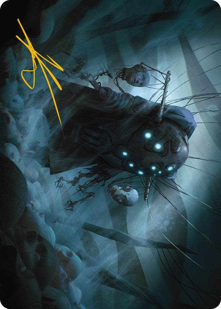 Meldweb Curator Art Card (Gold-Stamped Signature) [Phyrexia: All Will Be One Art Series] | Odin's Place