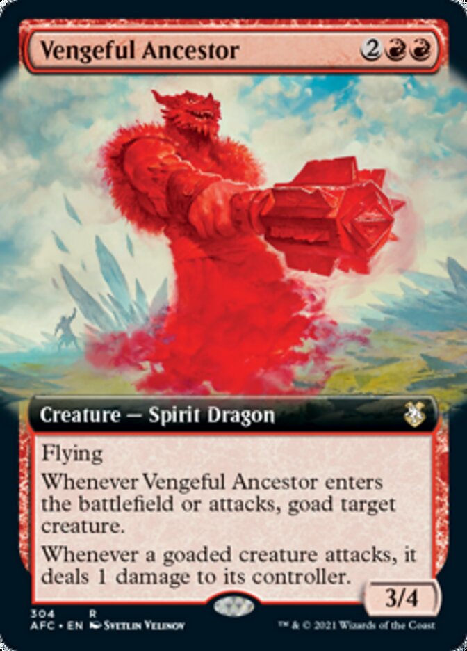 Vengeful Ancestor (Extended Art) [Dungeons & Dragons: Adventures in the Forgotten Realms Commander] | Odin's Place