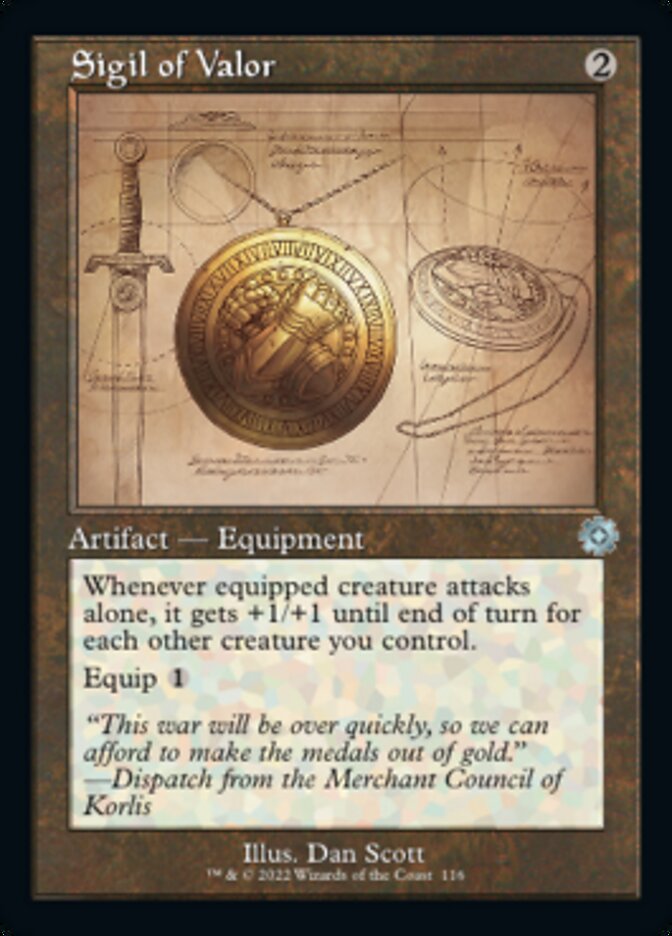 Sigil of Valor (Retro Schematic) [The Brothers' War Retro Artifacts] | Odin's Place