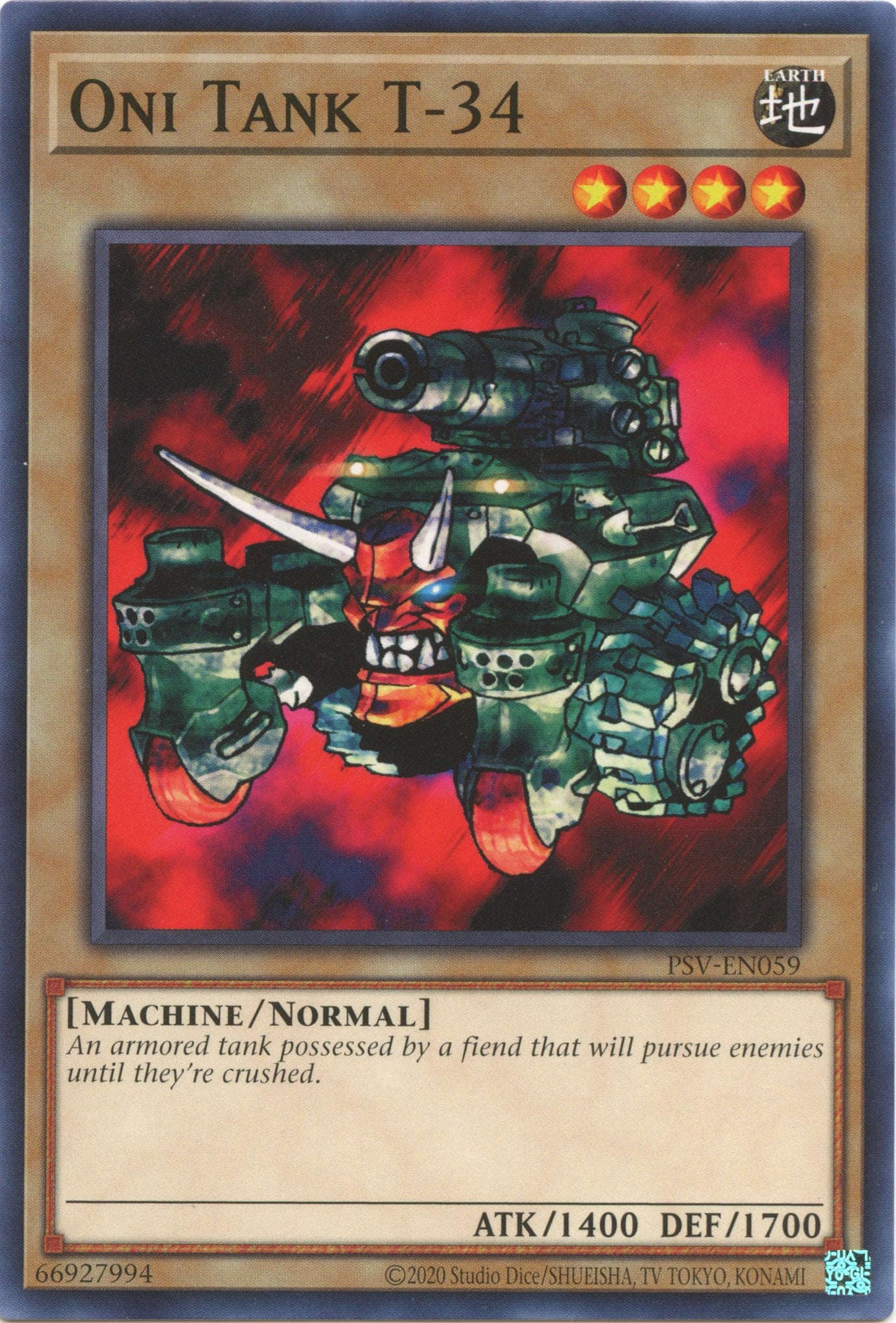 Oni Tank T-34 (25th Anniversary) [PSV-EN059] Common | Odin's Place