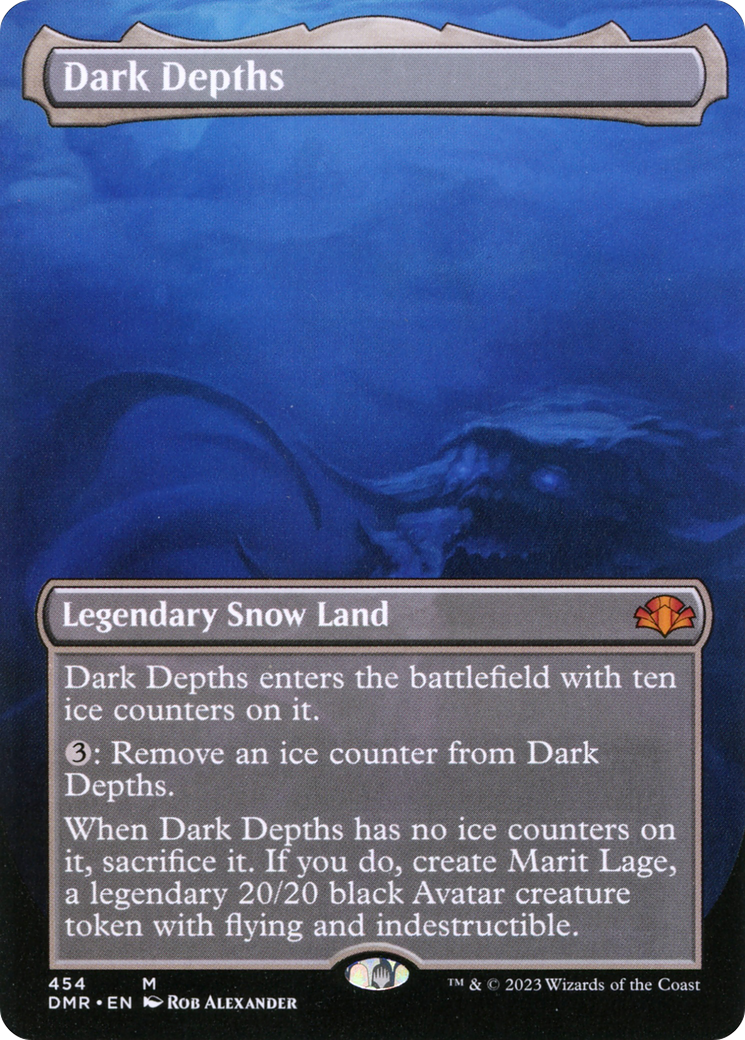 Dark Depths (Borderless Alternate Art) [Dominaria Remastered] | Odin's Place