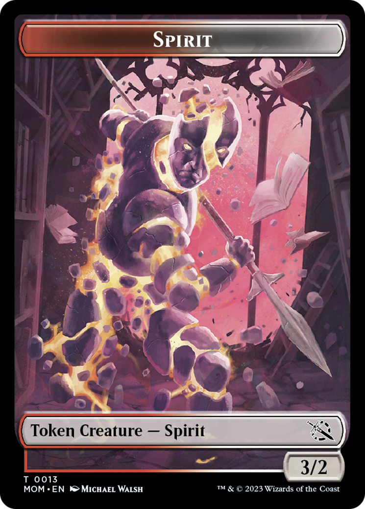 Warrior // Spirit (13) Double-Sided Token [March of the Machine Tokens] | Odin's Place