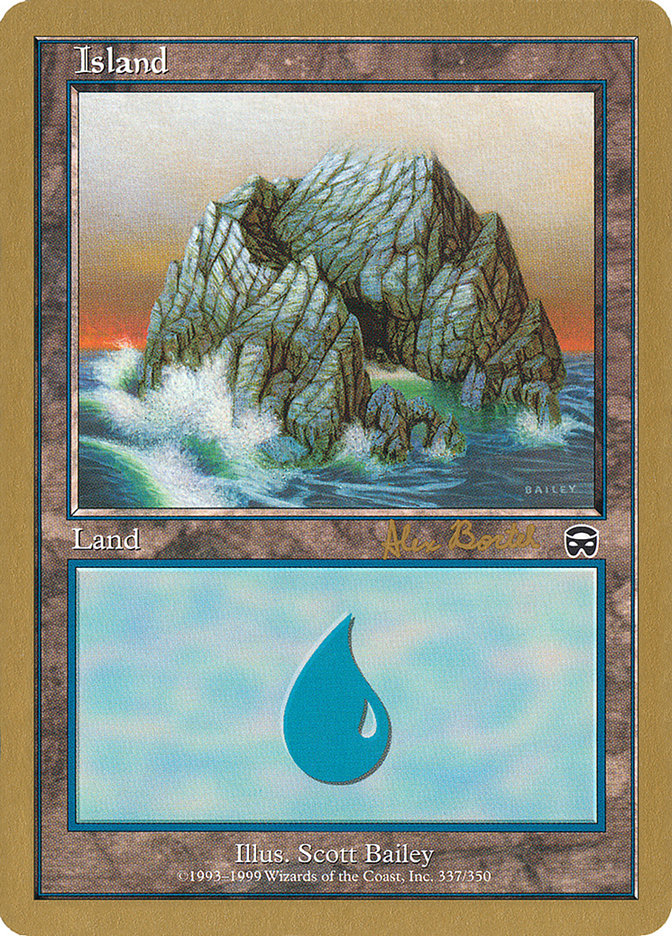 Island (ab337a) (Alex Borteh) [World Championship Decks 2001] | Odin's Place