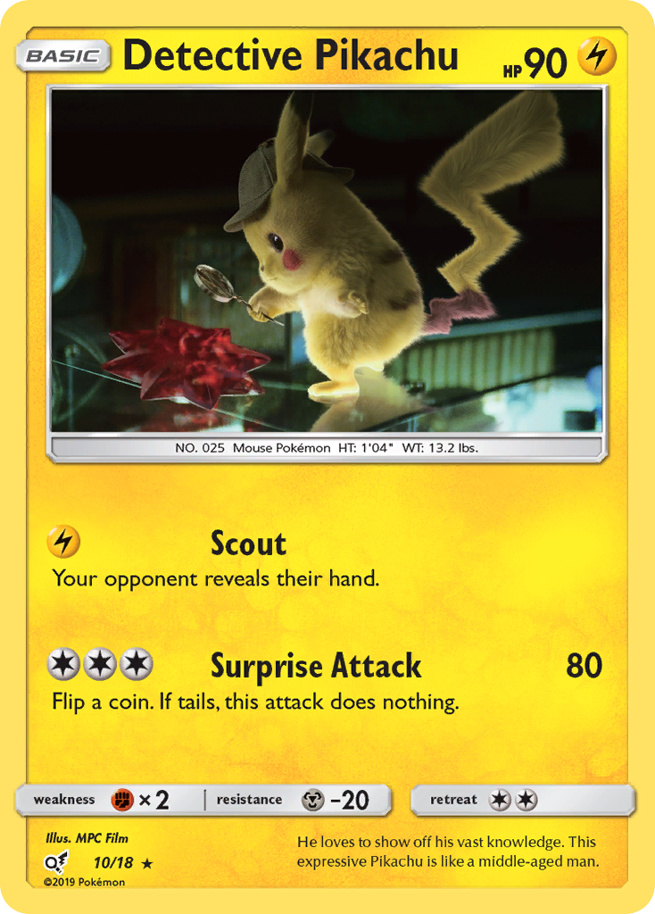 Detective Pikachu (10/18) [Sun & Moon: Detective Pikachu] | Odin's Place