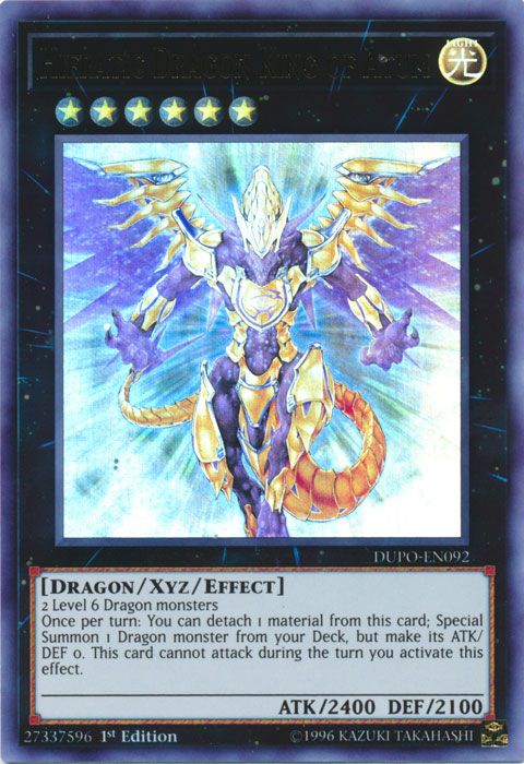 Hieratic Dragon King of Atum [DUPO-EN092] Ultra Rare | Odin's Place