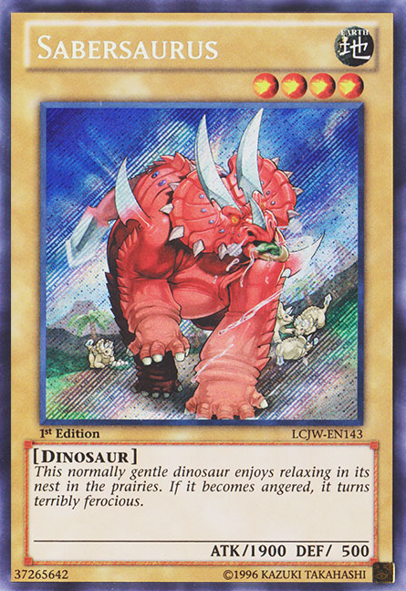 Sabersaurus [LCJW-EN143] Secret Rare | Odin's Place