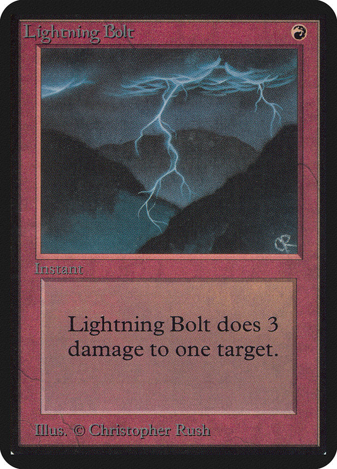 Lightning Bolt (161) [Alpha Edition] | Odin's Place