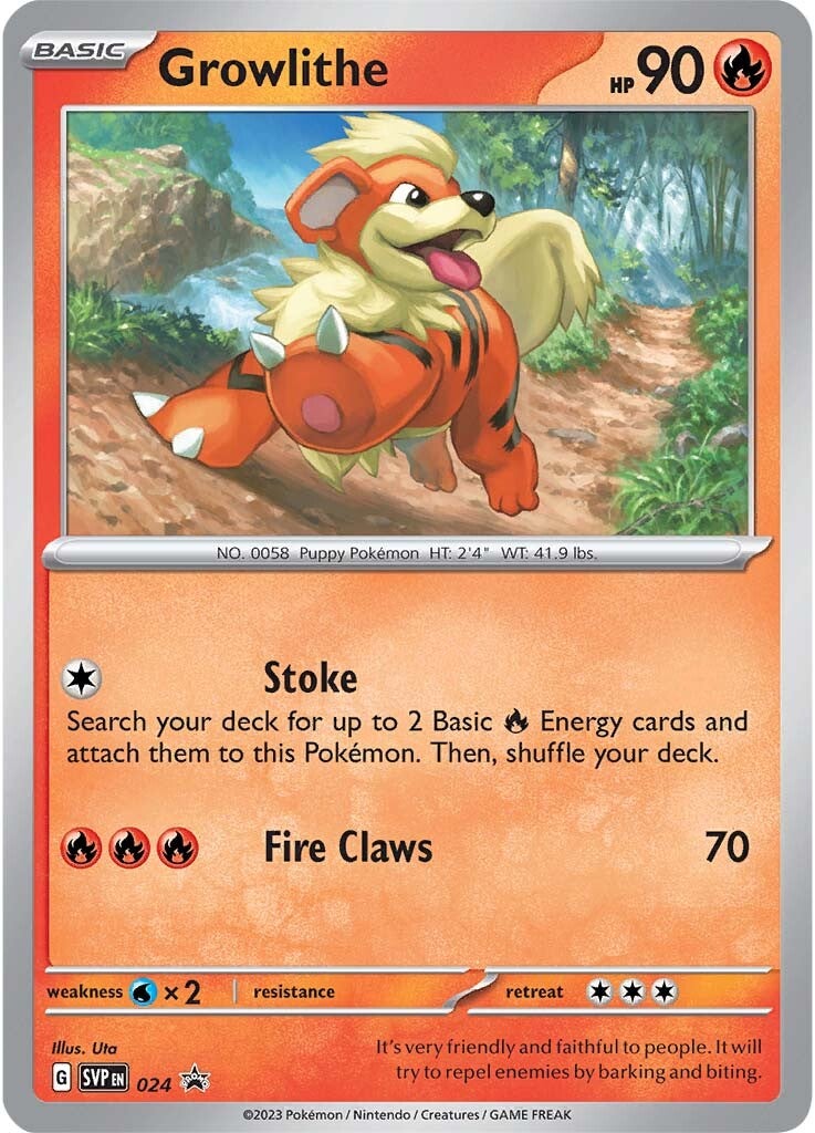 Growlithe (024) [Scarlet & Violet: Black Star Promos] | Odin's Place