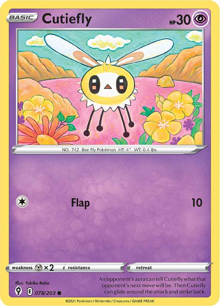 Cutiefly (078/203) [Sword & Shield: Evolving Skies] | Odin's Place