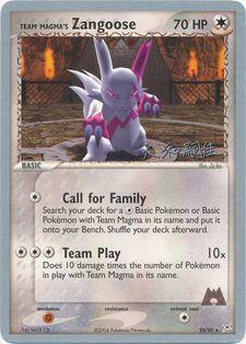Team Magma's Zangoose (23/95) (Magma Spirit - Tsuguyoshi Yamato) [World Championships 2004] | Odin's Place