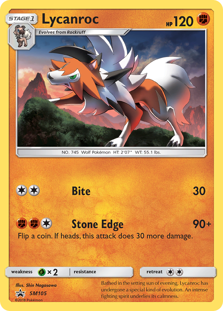 Lycanroc (SM105) [Sun & Moon: Black Star Promos] | Odin's Place