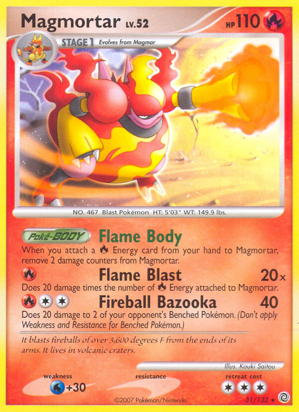 Magmortar (31/132) [Diamond & Pearl: Secret Wonders] | Odin's Place