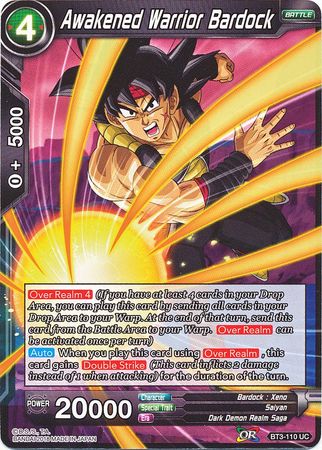 Awakened Warrior Bardock (BT3-110) [Cross Worlds] | Odin's Place