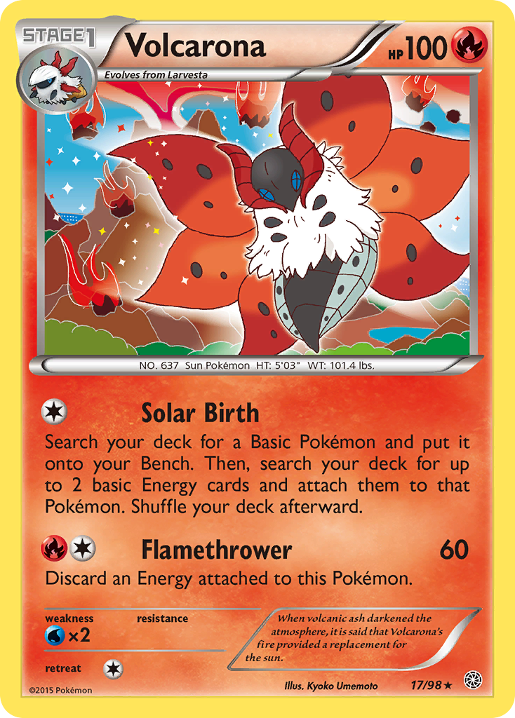 Volcarona (17/98) [XY: Ancient Origins] | Odin's Place