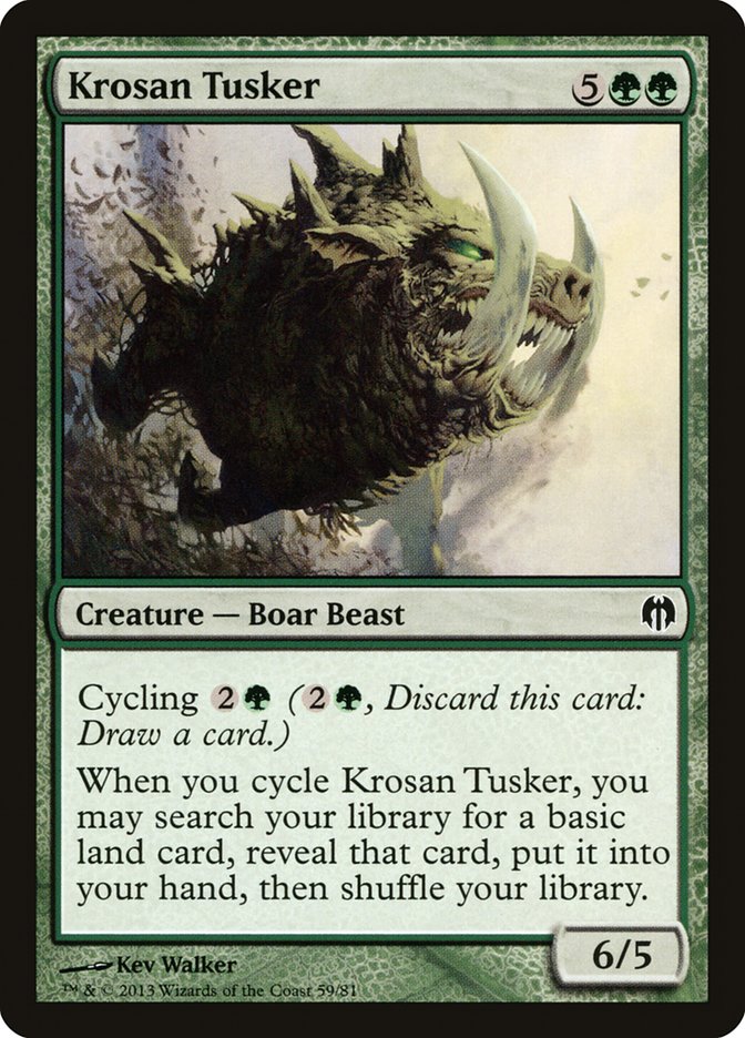 Krosan Tusker (59) [Duel Decks: Heroes vs. Monsters] | Odin's Place