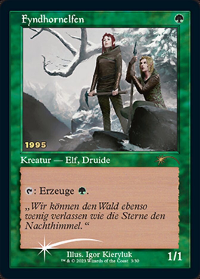 Fyndhornelfen (Fyndhorn Elves) [30th Anniversary Promos] | Odin's Place
