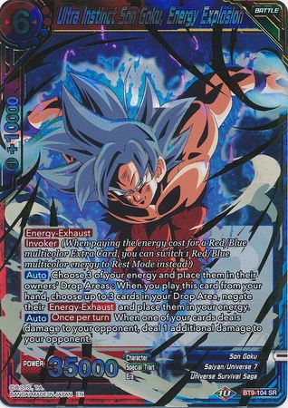 Ultra Instinct Son Goku, Energy Explosion (BT9-104) [Universal Onslaught] | Odin's Place