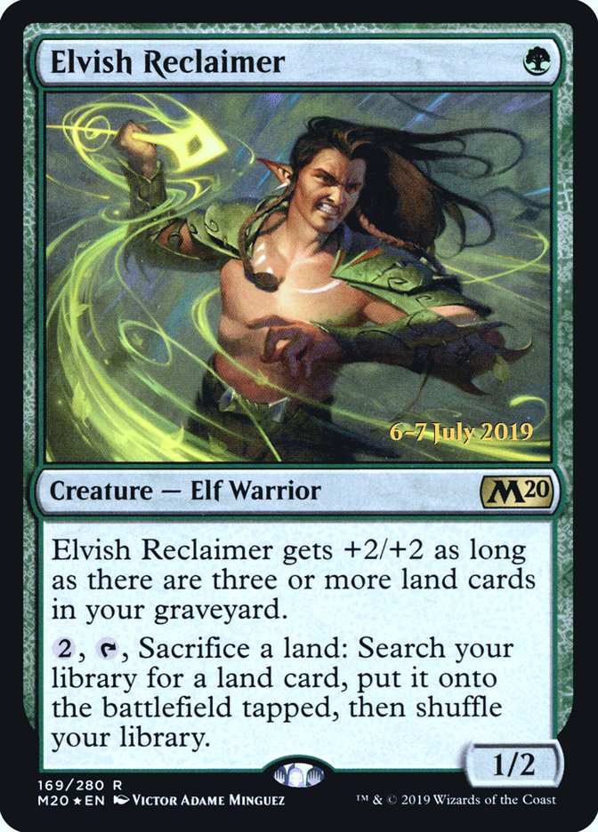 Elvish Reclaimer [Core Set 2020 Prerelease Promos] | Odin's Place