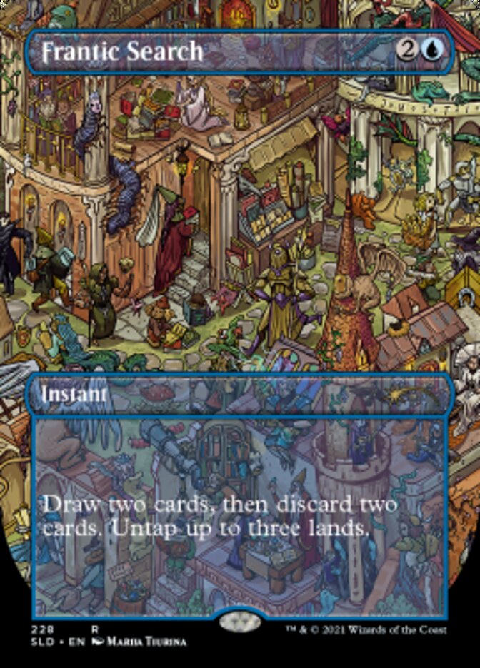 Frantic Search (Borderless) [Secret Lair Drop Series] | Odin's Place