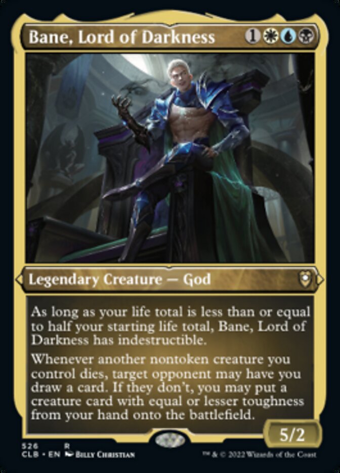 Bane, Lord of Darkness (Foil Etched) [Commander Legends: Battle for Baldur's Gate] | Odin's Place