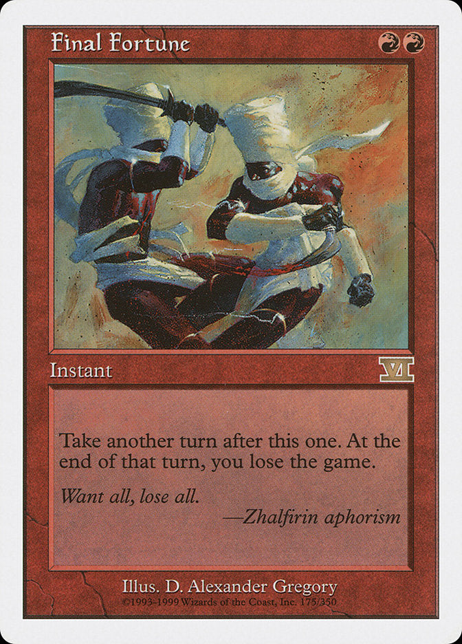 Final Fortune (175) [Classic Sixth Edition] | Odin's Place