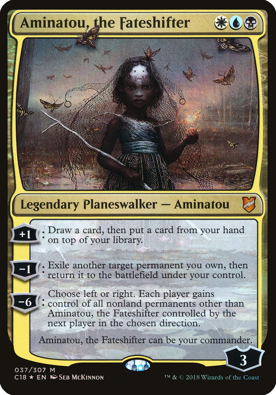 Aminatou, the Fateshifter (37) (Oversized) [Commander 2018 Oversized] | Odin's Place