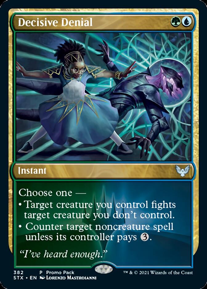 Decisive Denial (Promo Pack) [Strixhaven: School of Mages Promos] | Odin's Place