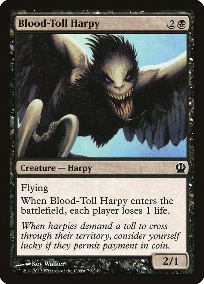 Blood-Toll Harpy (79) [Theros] | Odin's Place