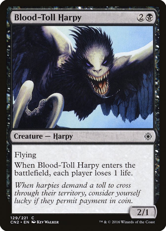 Blood-Toll Harpy (129) [Conspiracy: Take the Crown] | Odin's Place