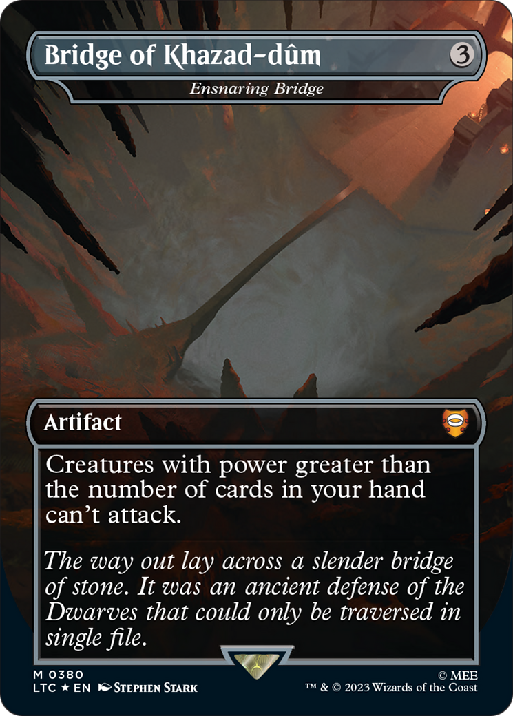 Bridge of Khazad-dum - Ensnaring Bridge (Surge Foil Realms and Relics) [The Lord of the Rings: Tales of Middle-Earth Commander] | Odin's Place