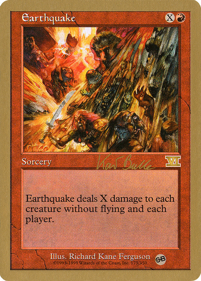 Earthquake (Kai Budde) (SB) [World Championship Decks 1999] | Odin's Place