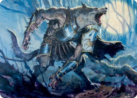 Moonrage Brute Art Card [Innistrad: Midnight Hunt Art Series] | Odin's Place