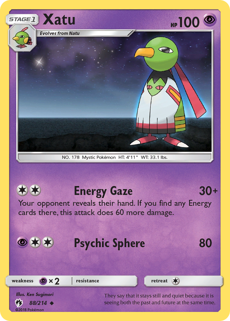 Xatu (88/214) [Sun & Moon: Lost Thunder] | Odin's Place