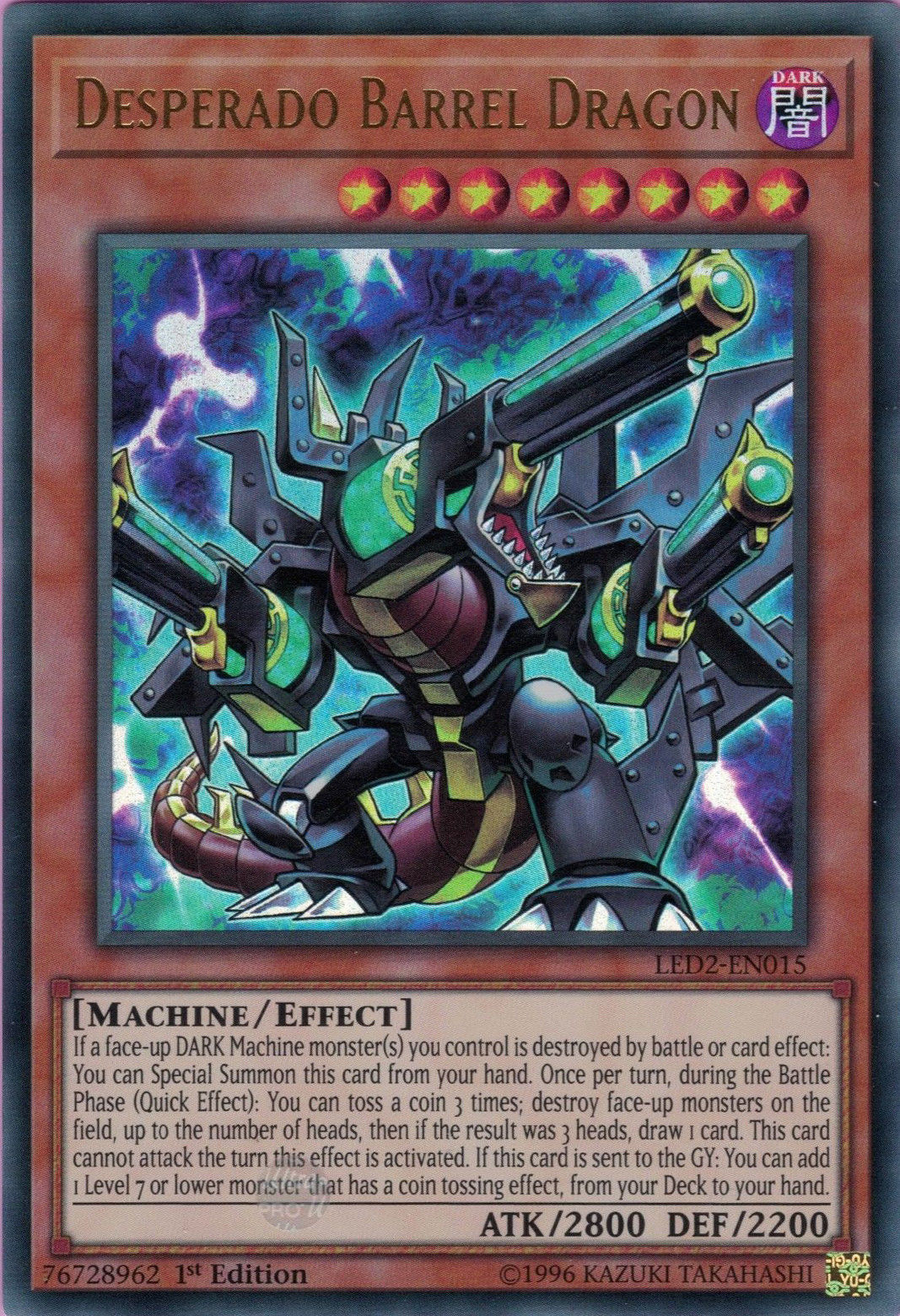 Desperado Barrel Dragon [LED2-EN015] Ultra Rare | Odin's Place
