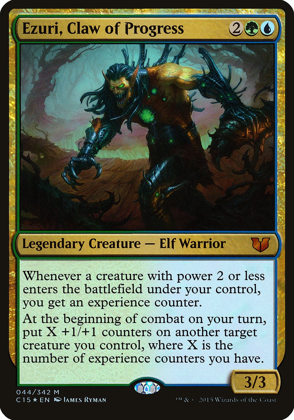 Ezuri, Claw of Progress (44) (Oversized) [Commander 2015 Oversized] | Odin's Place