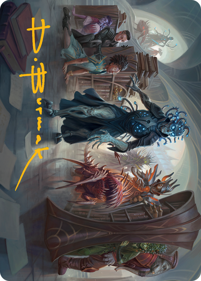 Invasion of Arcavios Art Card (Gold-Stamped Signature) [March of the Machine Art Series] | Odin's Place