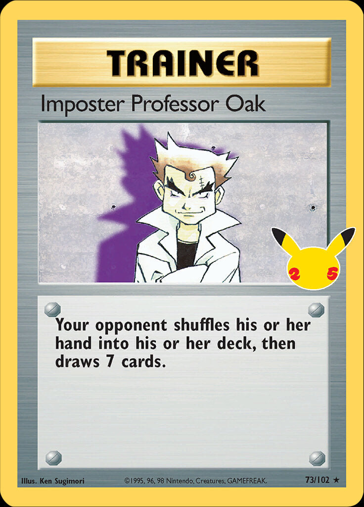 Imposter Professor Oak (73/102) [Celebrations: 25th Anniversary - Classic Collection] | Odin's Place