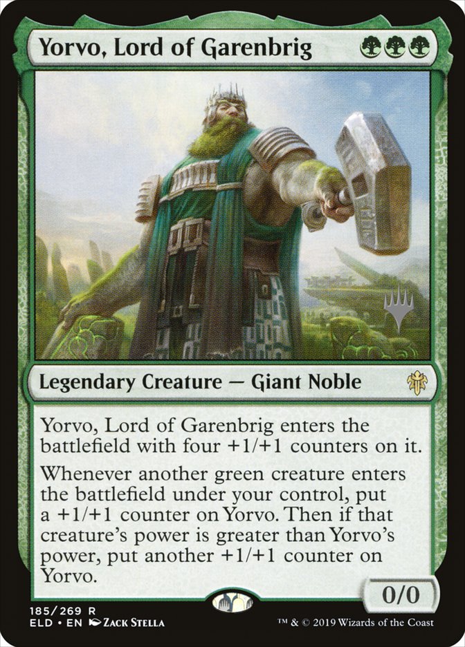 Yorvo, Lord of Garenbrig (Promo Pack) [Throne of Eldraine Promos] | Odin's Place