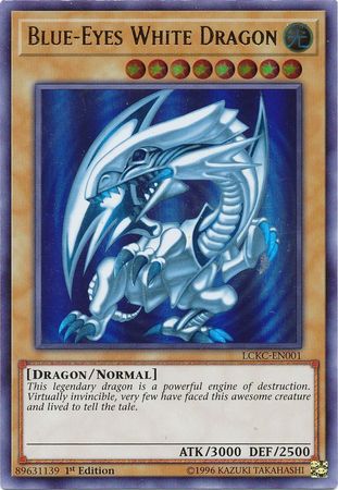 Blue-Eyes White Dragon (Version 2) [LCKC-EN001] Ultra Rare | Odin's Place