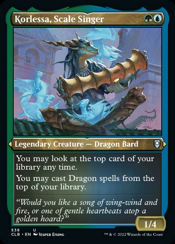 Korlessa, Scale Singer (Foil Etched) [Commander Legends: Battle for Baldur's Gate] | Odin's Place