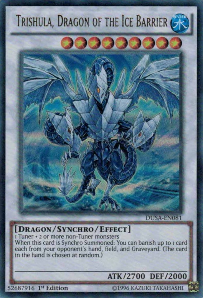 Trishula, Dragon of the Ice Barrier [DUSA-EN081] Ultra Rare | Odin's Place