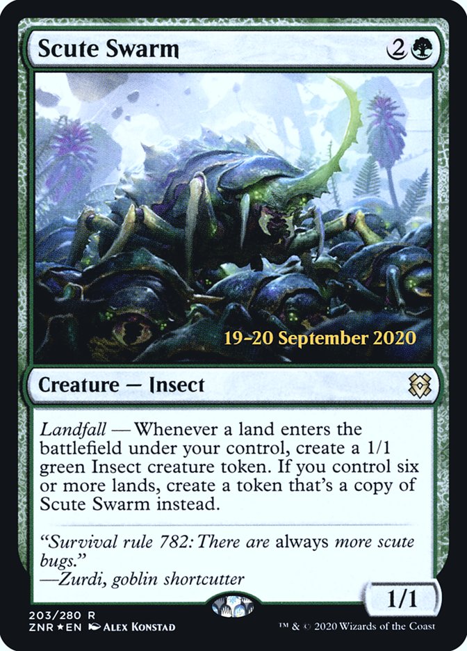 Scute Swarm [Zendikar Rising Prerelease Promos] | Odin's Place